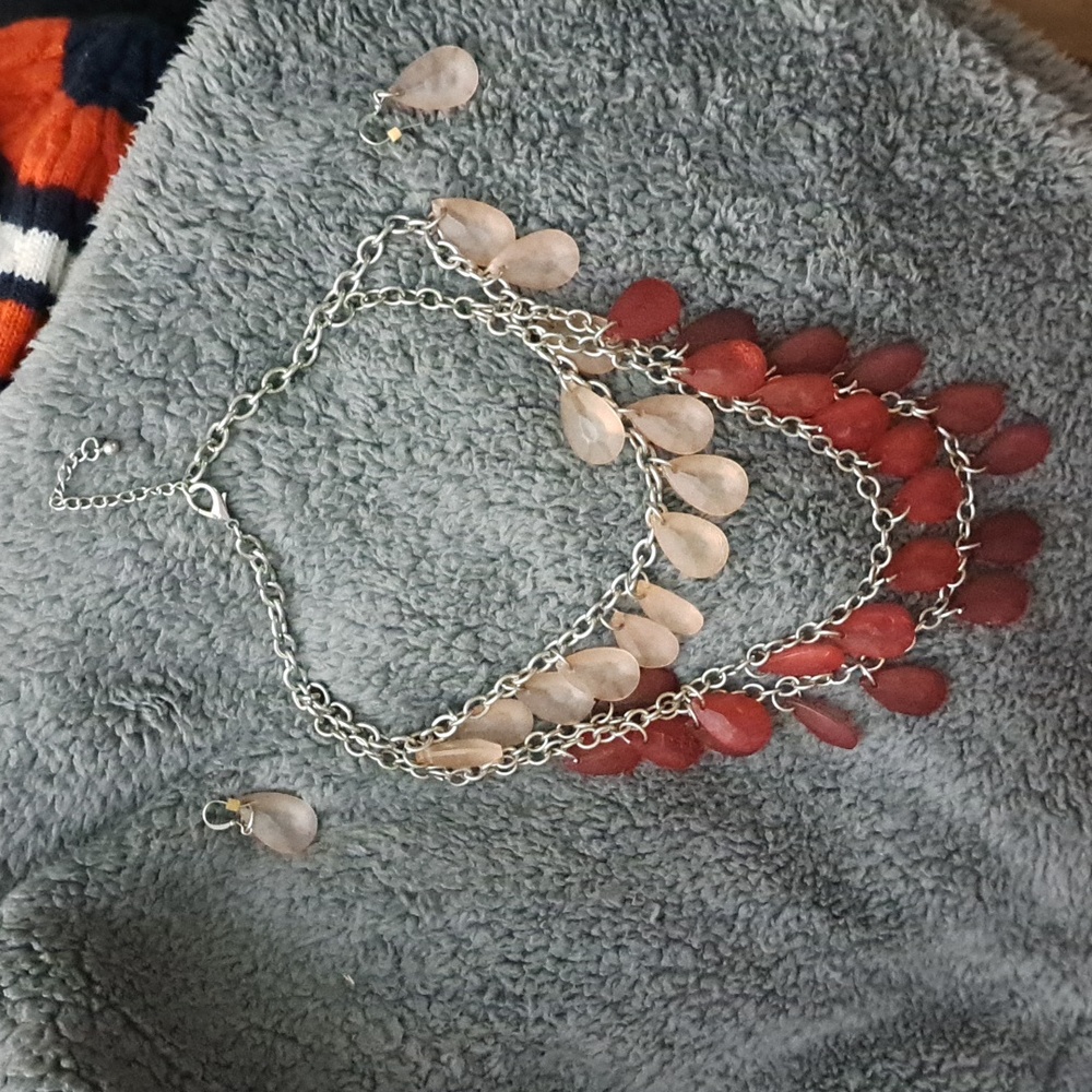 Necklace and earrings